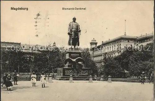 Bismarckdenkmal Magdeburg Feldpost Kat. Persoenlichkeiten