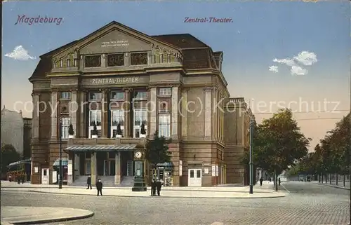 Theatergebaeude Magdeburg Zentral Theater Kat. Gebaeude