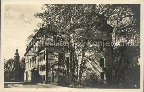Bibliothek Library Weimar Kat. Gebaeude