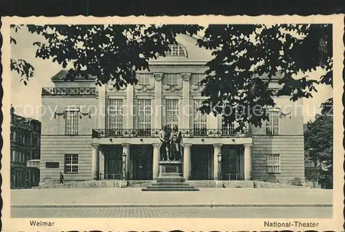 Theatergebaeude Weimar National Theater Kat. Gebaeude