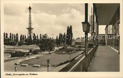 Funkturm Berlin Sommergarten  Kat. Bruecken