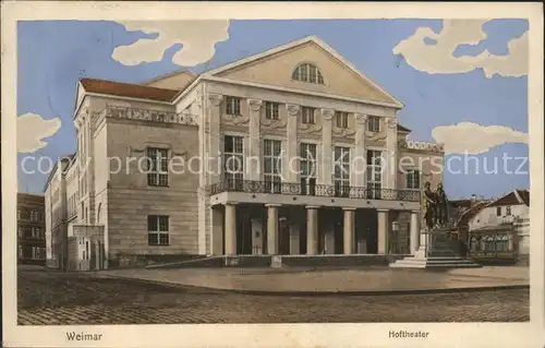 Theatergebaeude Weimar Hoftheater Kat. Gebaeude