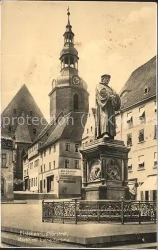 Luther Martin Denkmal Markt Eisleben Lutherstadt  Kat. Persoenlichkeiten