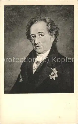 Goethe Johann Wolfgang von oelgemaelde George Dawe Weimar Nationalmuseum Kat. Dichter