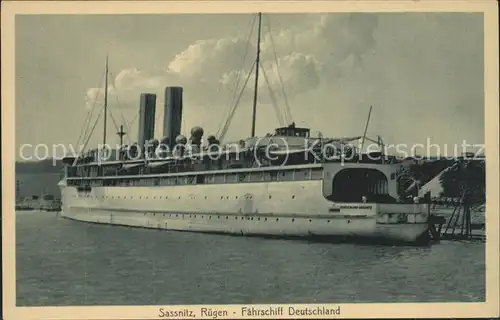 Faehre Deuschland Sassnitz Ruegen Kat. Schiffe