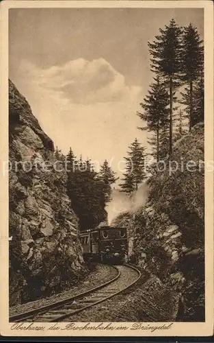 Brockenbahn Draengetal Oberharz Kat. Bergbahn