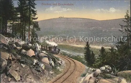 Brockenbahn Brocken Wernigerode Kat. Bergbahn