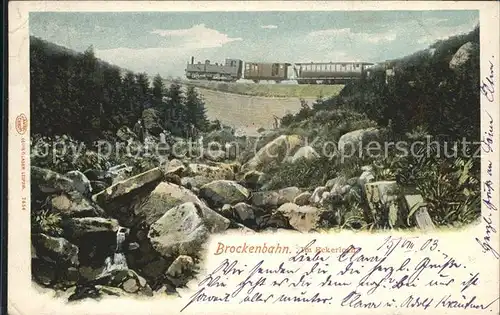 Brockenbahn Eckerloch  Kat. Bergbahn