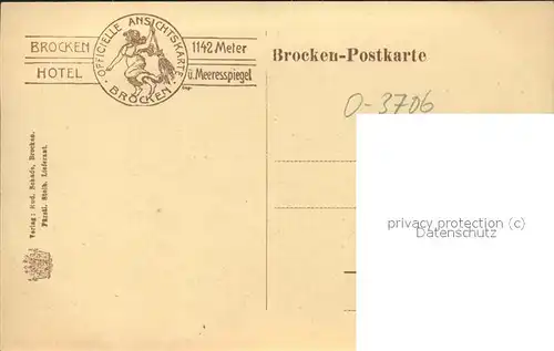 Brockenbahn Koenigsberg Kat. Bergbahn
