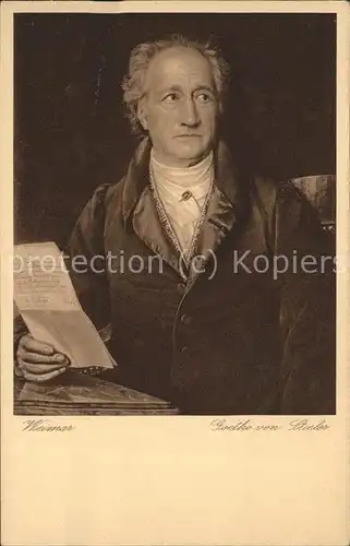 Goethe Johann Wolfgang von Weimar  Kat. Dichter