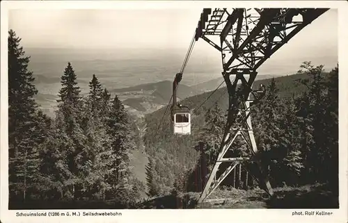 Foto Kellner Rolf Nr. 6708 Schauinsland Seilbahn Kat. Fotografie