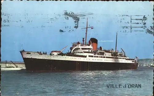 Dampfer Oceanliner Ville d Oran Kat. Schiffe