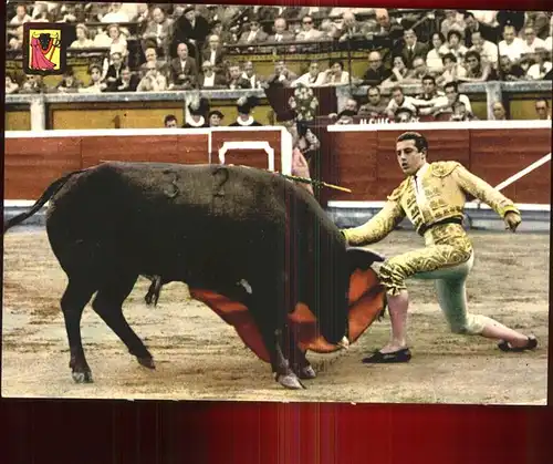 Stierkampf Corrida de toros un muletazo por baio  Kat. Sport