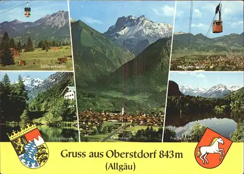 Seilbahn Oberstdorf Freibergsee Christlessee / Bahnen /