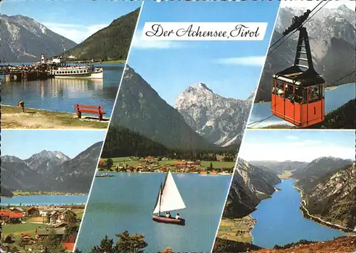 Seilbahn Segelboot Dampfer Achensee Tirol  / Bahnen /