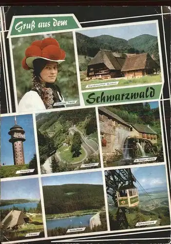 Trachten Schwarzwald Gutach Seilbahn Vogtsbauernhof Museum Kat. Trachten