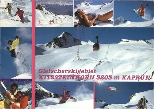 Skifahren Seilbahn Snowboard Fallschirm Kitzsteinhorn Kaprun Kat. Sport