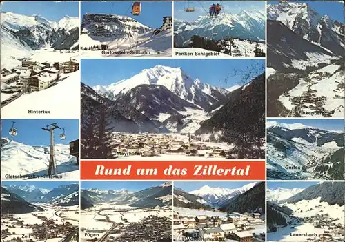 Seilbahn Zilletal Hintertux Lanersbach  / Bahnen /