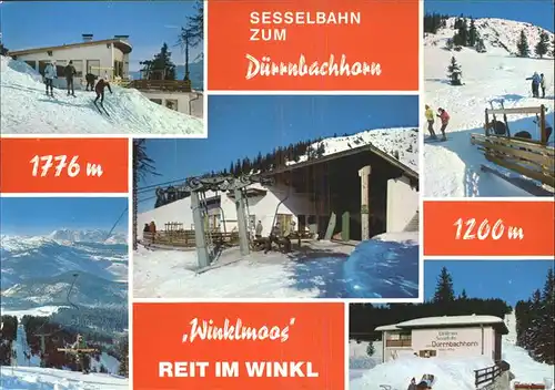 Skifahren Sesselbahn Duerrnbachhorn Reit im Winkl Kat. Sport