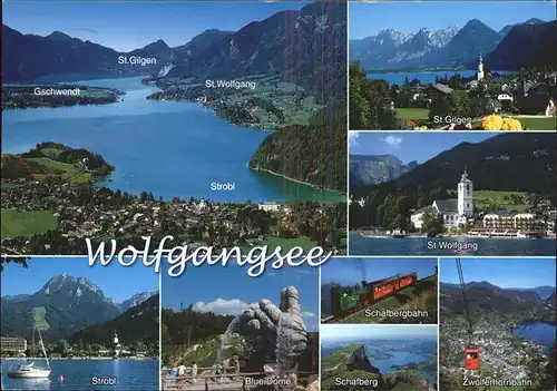 Zahnradbahn Seilbahn Wolfgangsee Srobl St. Gilgen Kat. Bergbahn