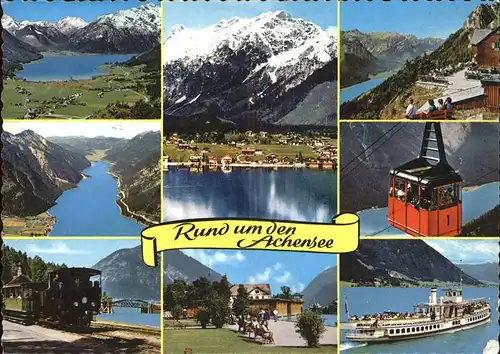 Dampfer Seitenrad Seilbahn Achensee  Kat. Schiffe