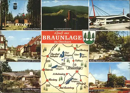 Seilbahn Braunlage Bode-Wasserfall Wurmbergschanze / Bahnen /