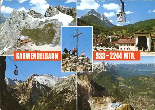 Seilbahn Karwendelbahn Mittenwald Dreitorspitze / Bahnen /