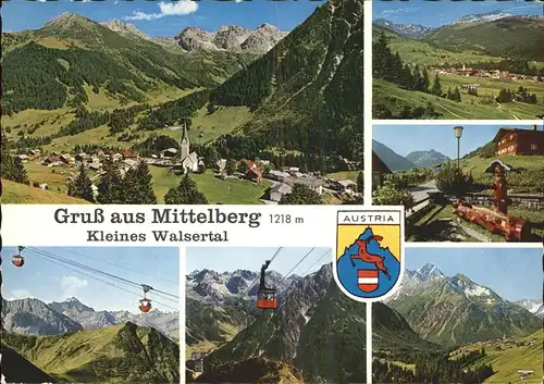 Seilbahn Mittelberg Kleines Walsertal  / Bahnen /