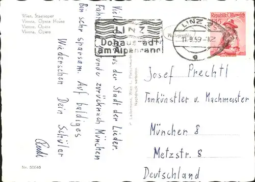 Opergebaeude Wien Staatsoper Strassenbahn Autos Kat. Gebaeude