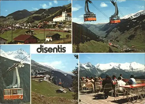 Seilbahn Disentis Graubuenden Eisenbahn / Bahnen /