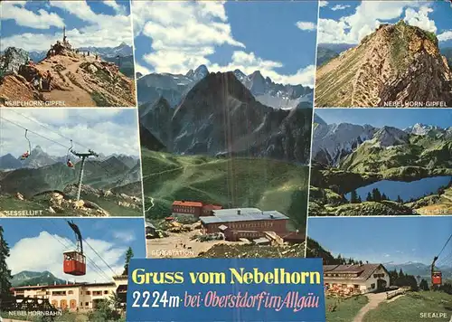 Seilbahn Sessellift Nebelhorn Seealpsee / Bahnen /