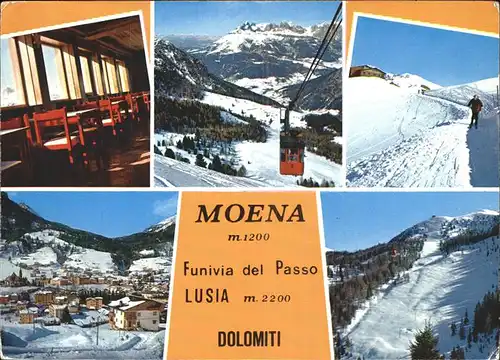 Seilbahn Moena Dolomiti Trentino Lusia  / Bahnen /