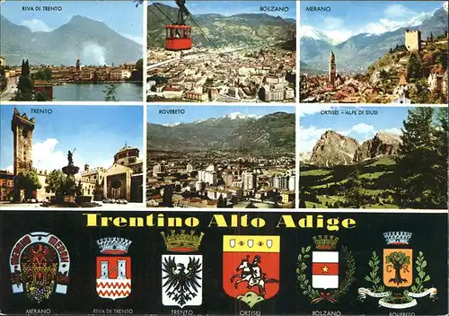 Seilbahn Wappen Merano Ortisei Trentino Alto Adige  / Bahnen /
