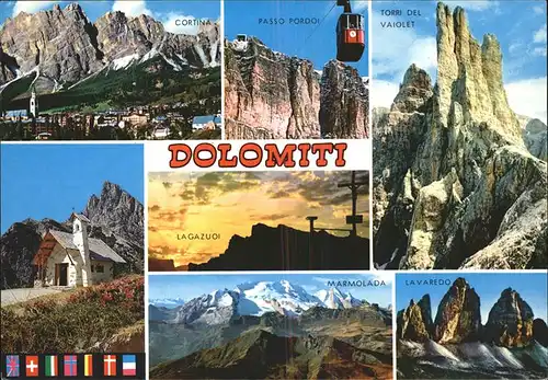 Seilbahn Passo Sella Cortina Lagazuoi Lavaredo / Bahnen /