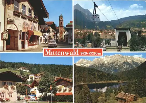 Seilbahn Karwendel Mittenwald Ferchensee  / Bahnen /