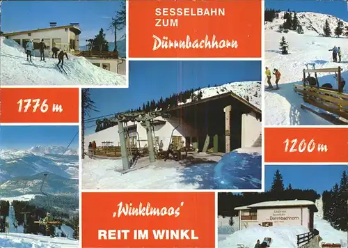 Skifahren Sessellift Duerrnbachhorn Reit im Winkl Winklmoosalm Kat. Sport
