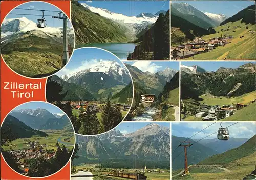 Seilbahn Zilllertal Tirol / Bahnen /