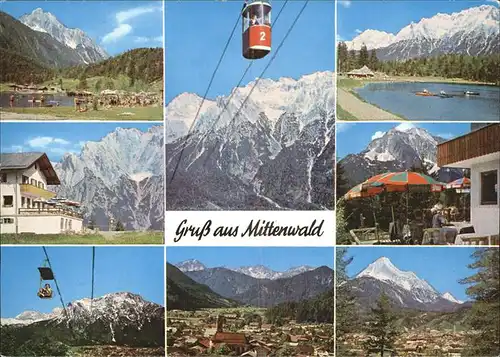 Seilbahn Sessellift Mittenwald  / Bahnen /