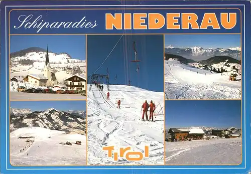 Sessellift Niederau Tirol Skilift Kat. Bahnen