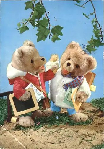 Teddy Teddybaer Teddy bear Schultafel Hefte  Kat. Kinderspielzeug
