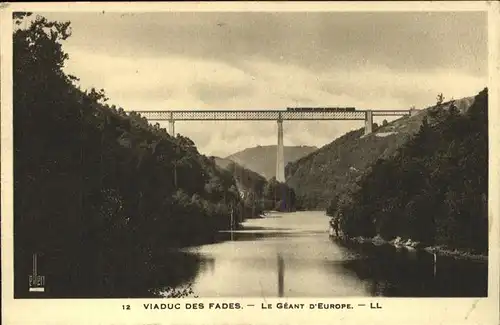 kk43184 Viadukte Viaduc Geant D'Europe Viaduc des Fades Kategorie. Bruecken Alte Ansichtskarten
