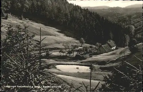 Frauenwald Thueringen Fraubachmuehle Kat. Frauenwald