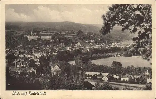 Rudolstadt Panorama Kat. Rudolstadt