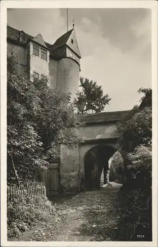 Leutenberg Thueringen Eingang zur Friedensburg Kat. Leutenberg