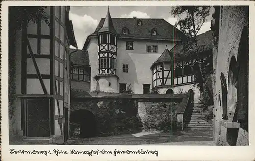 Leutenberg Thueringen Burghof der Friedensburg Kat. Leutenberg