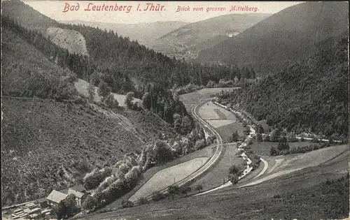 Leutenberg Thueringen Blick vom grossen Mittelberg Kat. Leutenberg