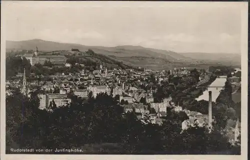 Rudolstadt von der Justinshoehe Kat. Rudolstadt