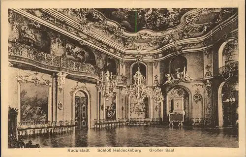 Rudolstadt Schloss Heidecksburg Grosser Saal Kat. Rudolstadt