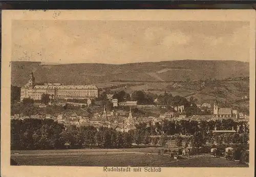 Rudolstadt mit Schloss Heidecksburg Kat. Rudolstadt