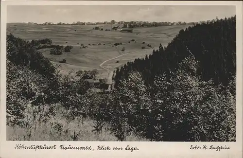 Frauenwald Thueringen Blick vom Lager Kat. Frauenwald
